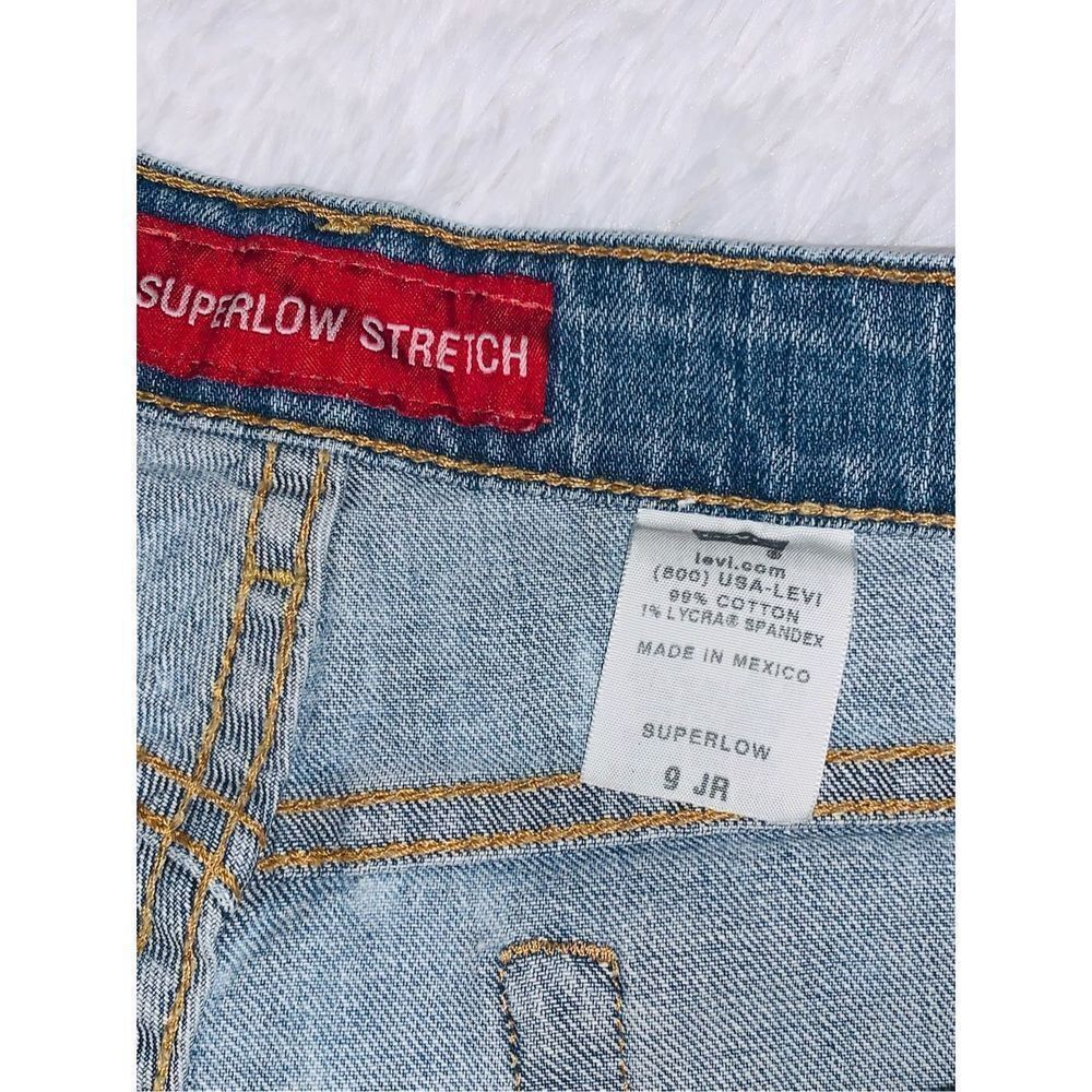 Vintage‎ Y2K Custom Levi’s Patriotic Patchwork Shorts Size 9 - Picture 17 of 17